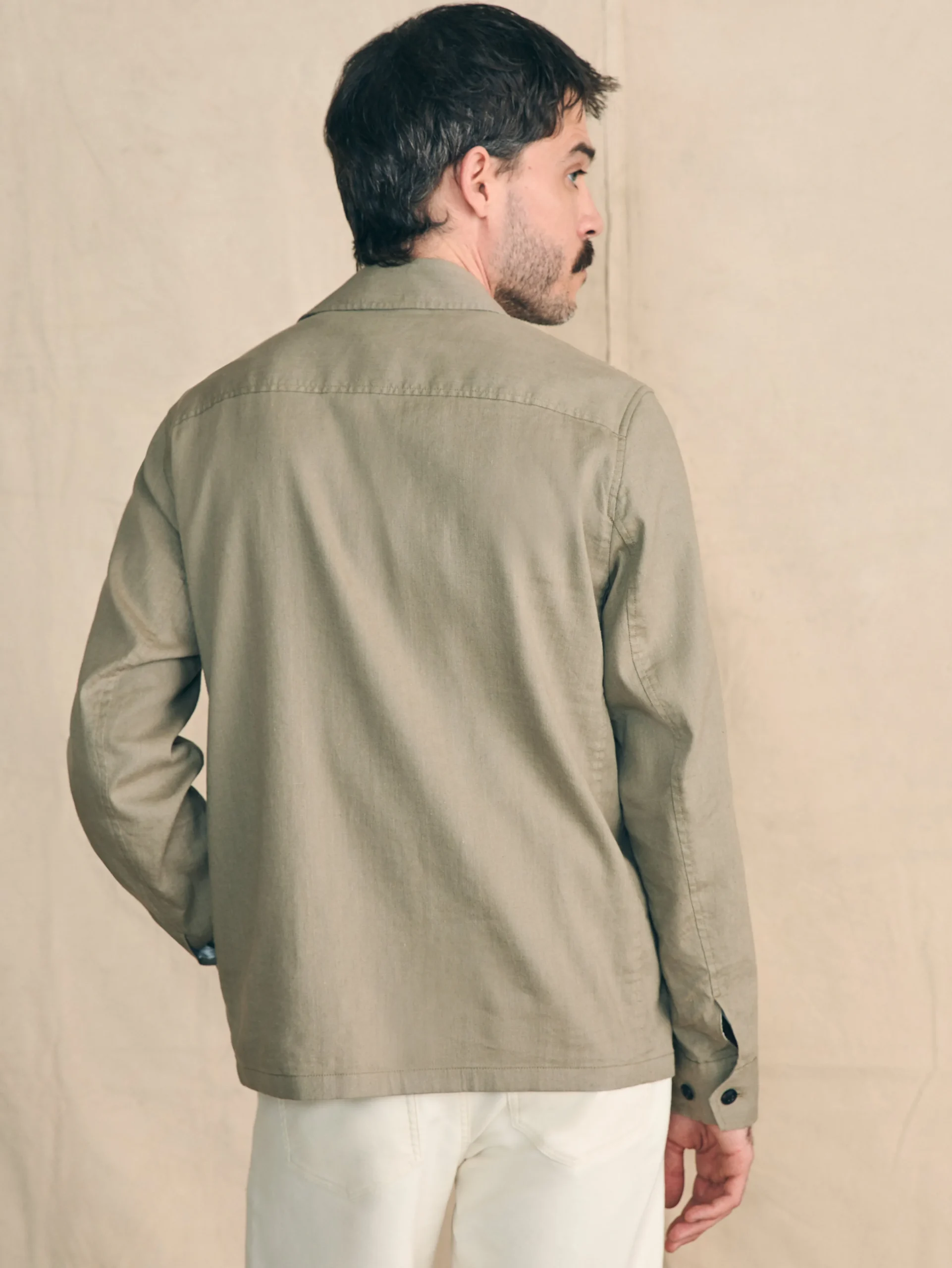 Faherty Brand Movement™ Flex Linen Shirt Jacket -^ Jackets & Vests