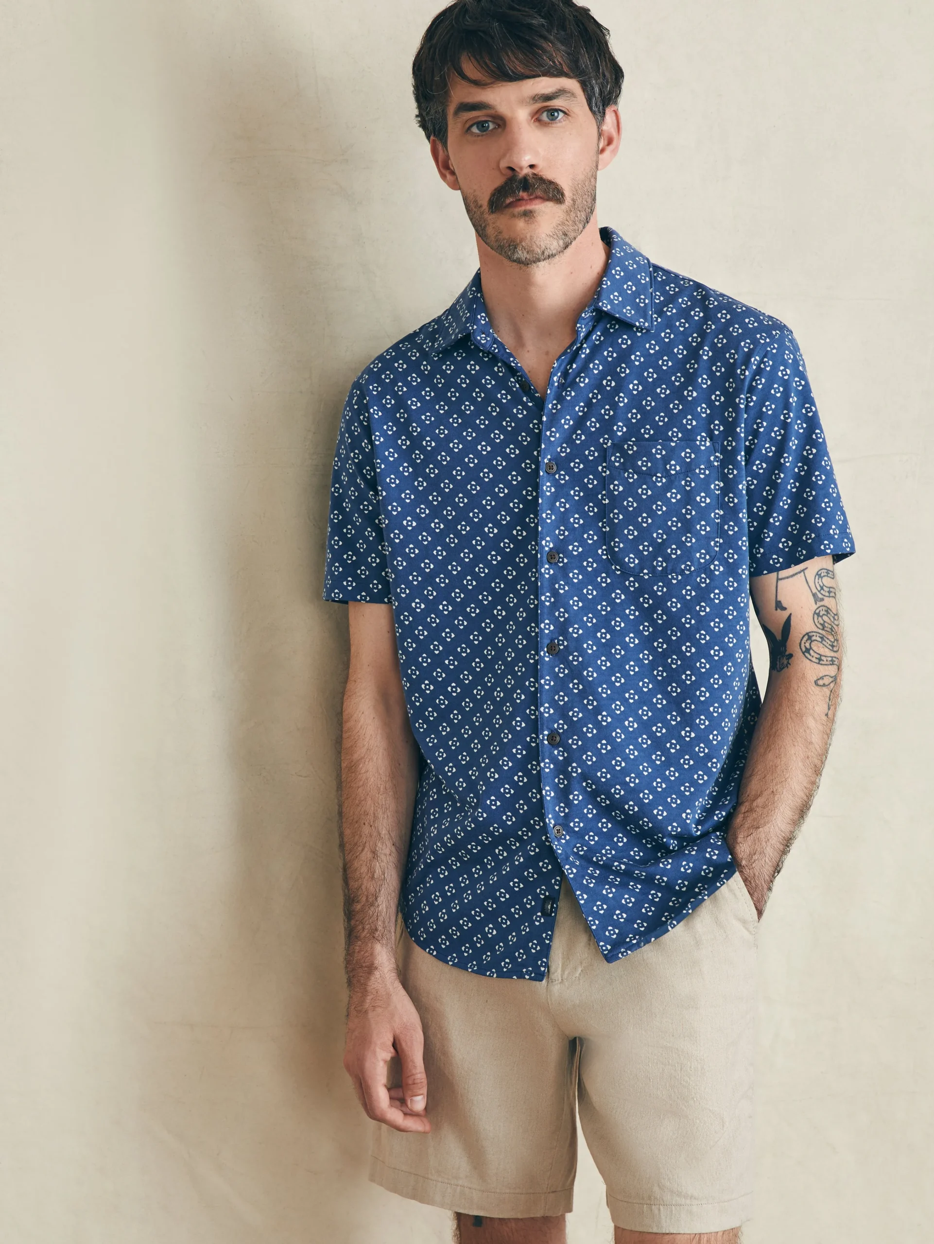 Faherty Brand Movement™ Flex Linen Short (7" Inseam) -^ Shorts
