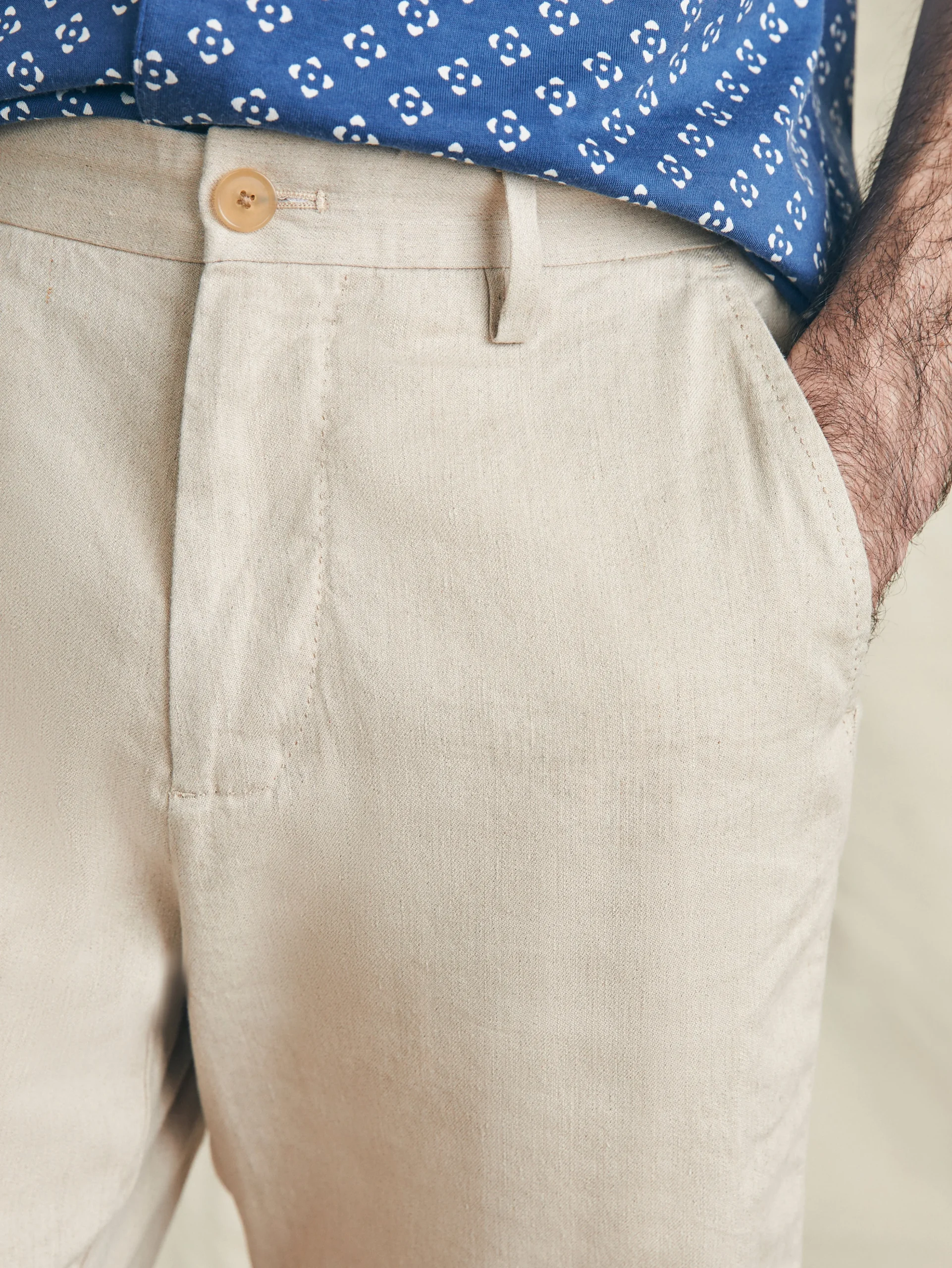 Faherty Brand Movement™ Flex Linen Short (7" Inseam) -^ Shorts