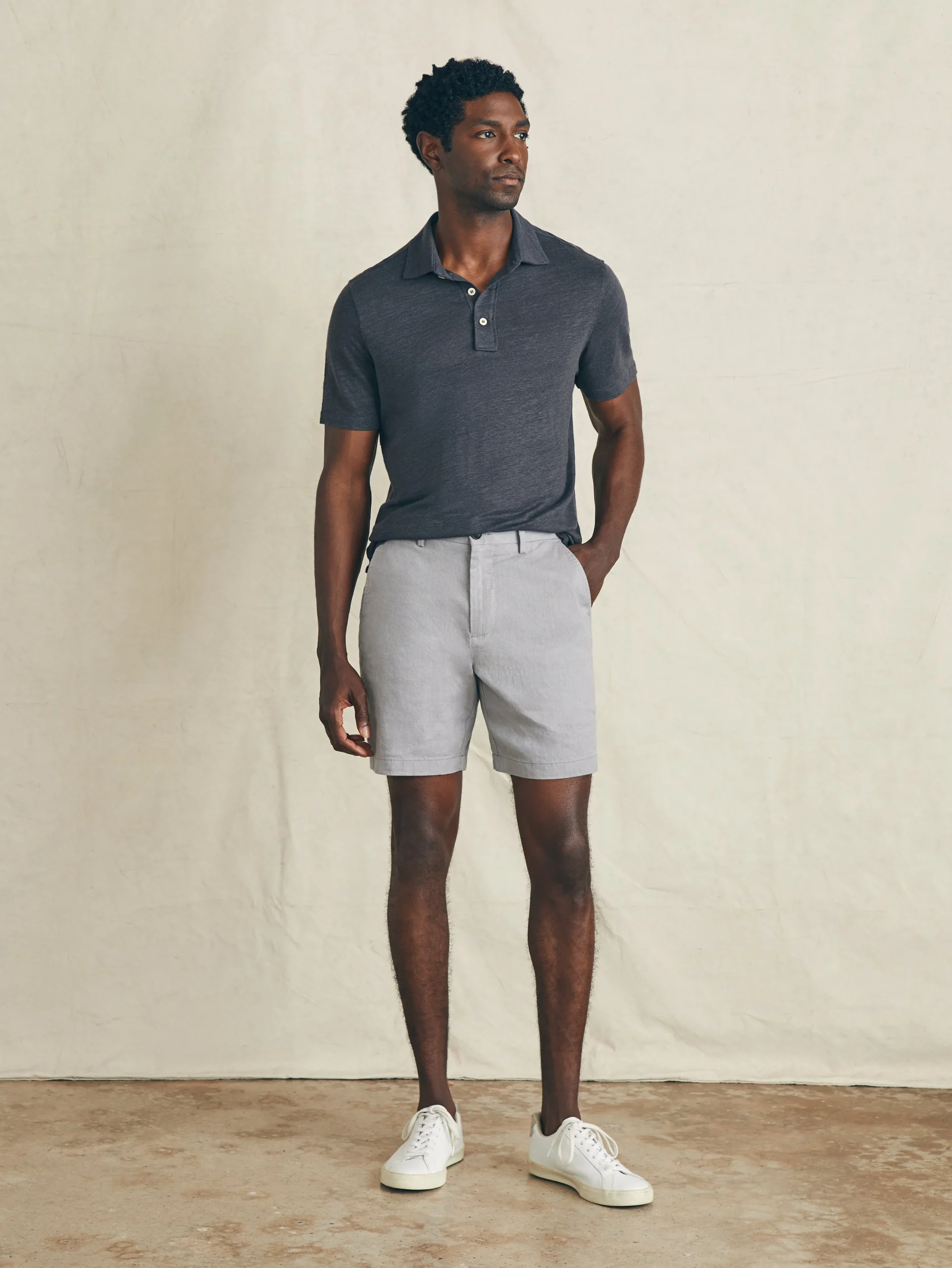 Faherty Brand Movement™ Flex Linen Short (7" Inseam) -^ Shorts