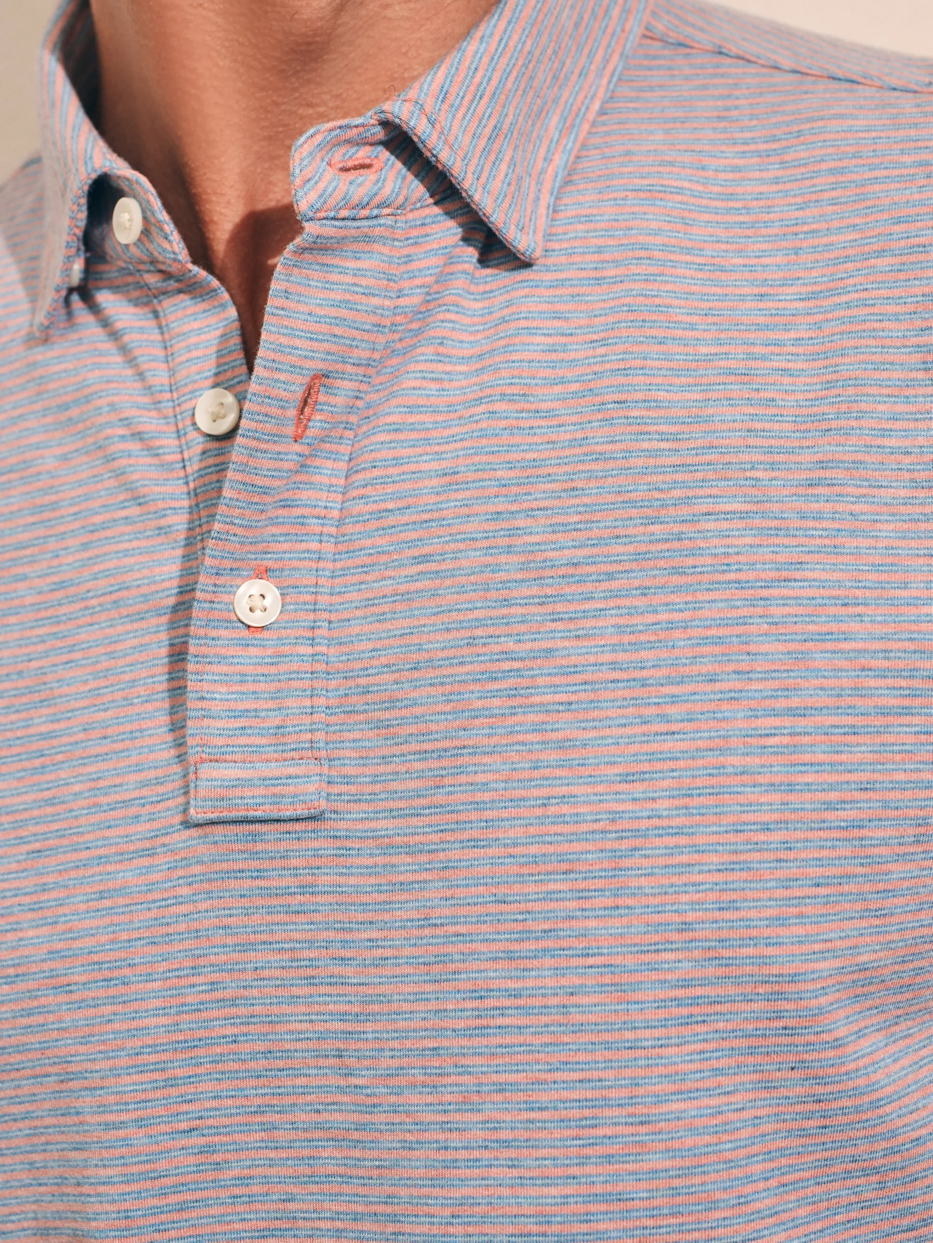 Faherty Brand Movement™ Long-Sleeve Polo Shirt -^ Polo Shirts|T-Shirts & Henleys