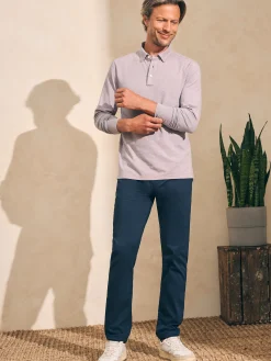 Faherty Brand Movement™ Long-Sleeve Polo Shirt -^ Polo Shirts|T-Shirts & Henleys