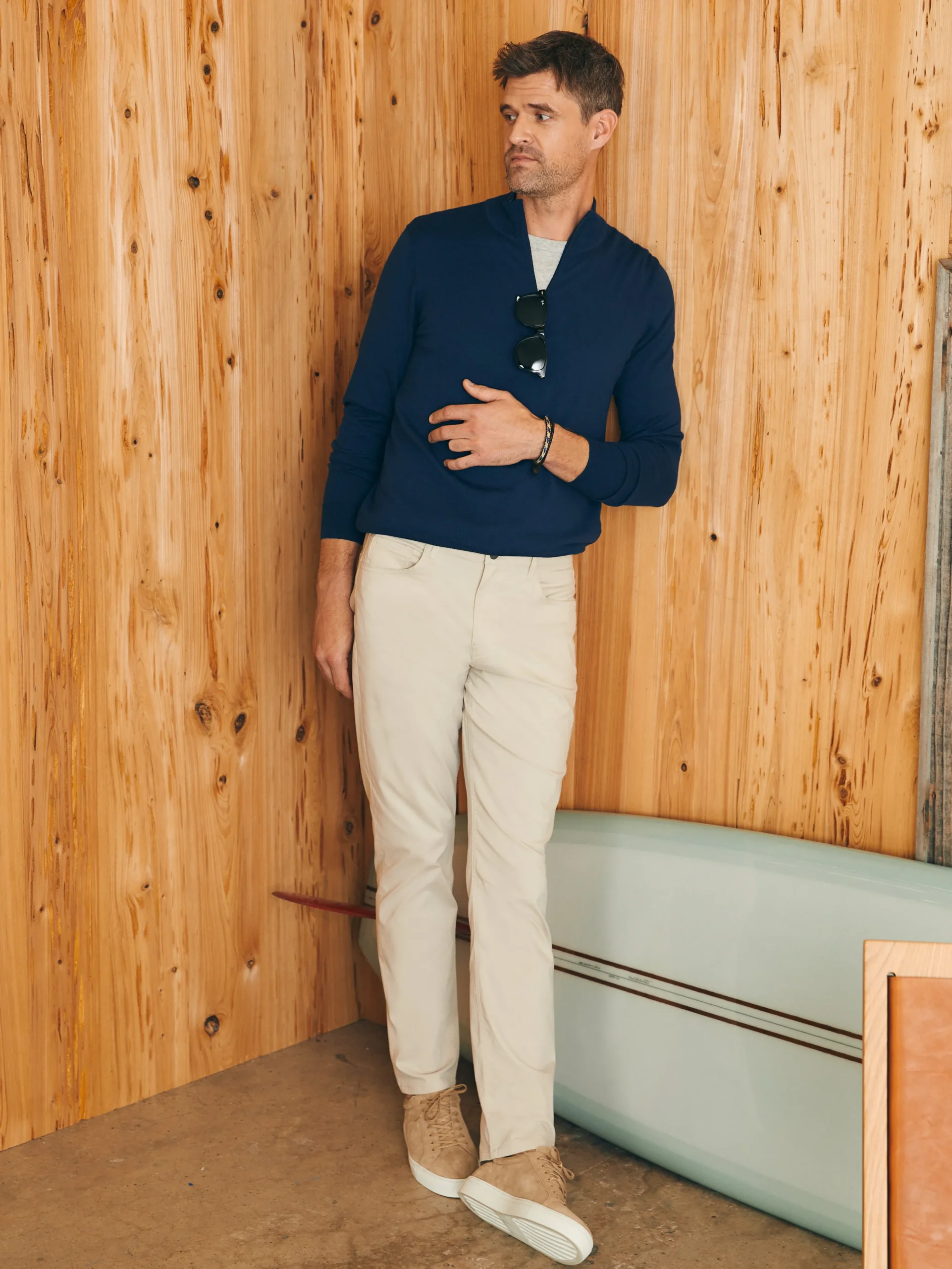 Faherty Brand Movement™ Quarter Zip Sweater -^ Sweaters