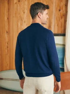 Faherty Brand Movement™ Quarter Zip Sweater (Tall) -^ Sweaters