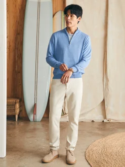 Faherty Brand Movement™ Quarter Zip Sweater (Tall) -^ Sweaters