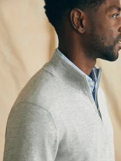 Faherty Brand Movement™ Quarter Zip Sweater (Tall) -^ Sweaters
