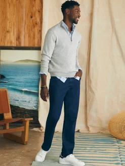 Faherty Brand Movement™ Quarter Zip Sweater (Tall) -^ Sweaters