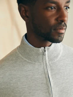 Faherty Brand Movement™ Quarter Zip Sweater (Tall) -^ Sweaters