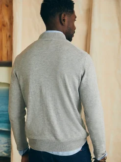 Faherty Brand Movement™ Quarter Zip Sweater (Tall) -^ Sweaters
