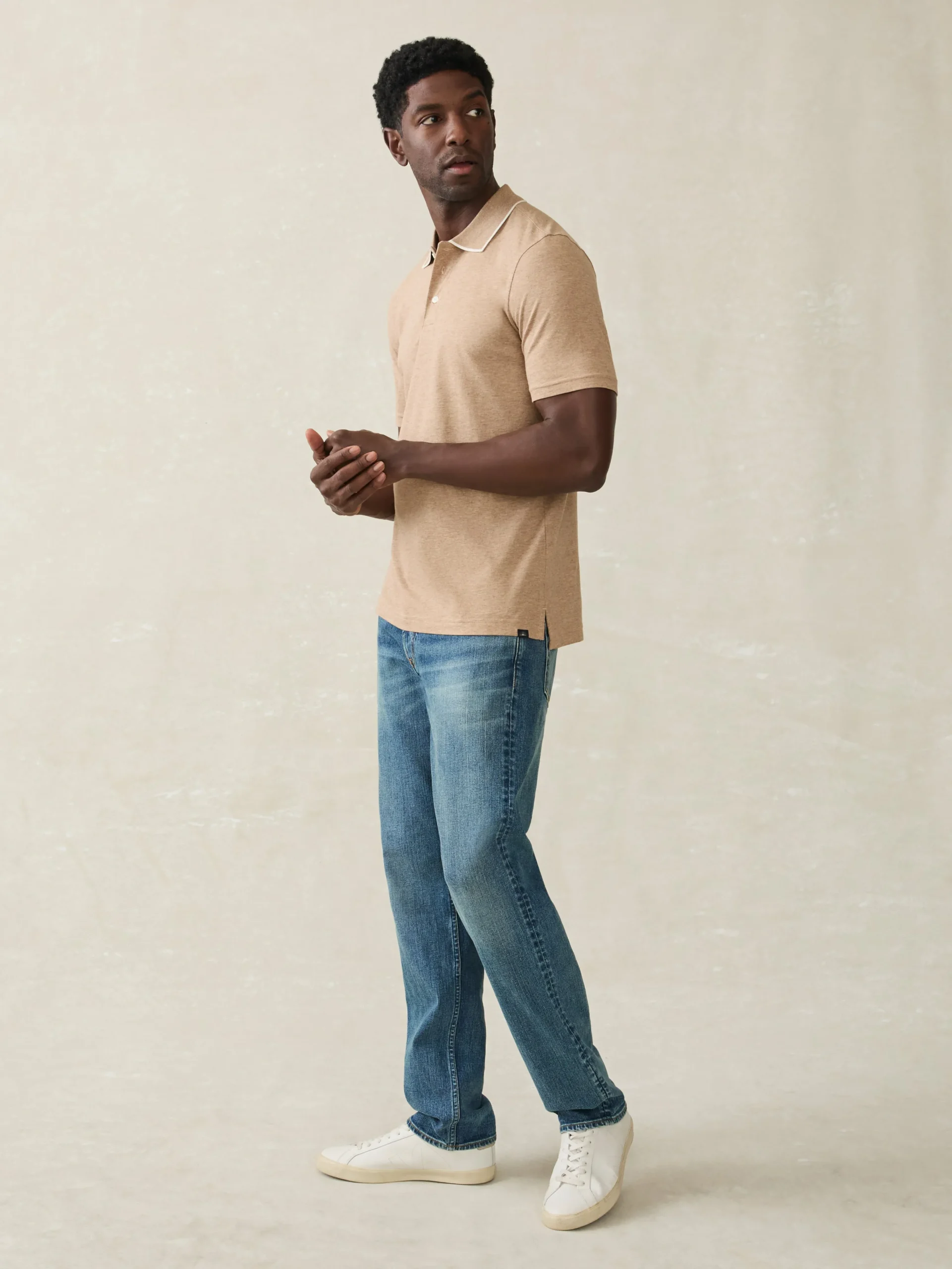 Faherty Brand Movement™ Short-Sleeve Pique Polo Shirt -^ Polo Shirts|T-Shirts & Henleys