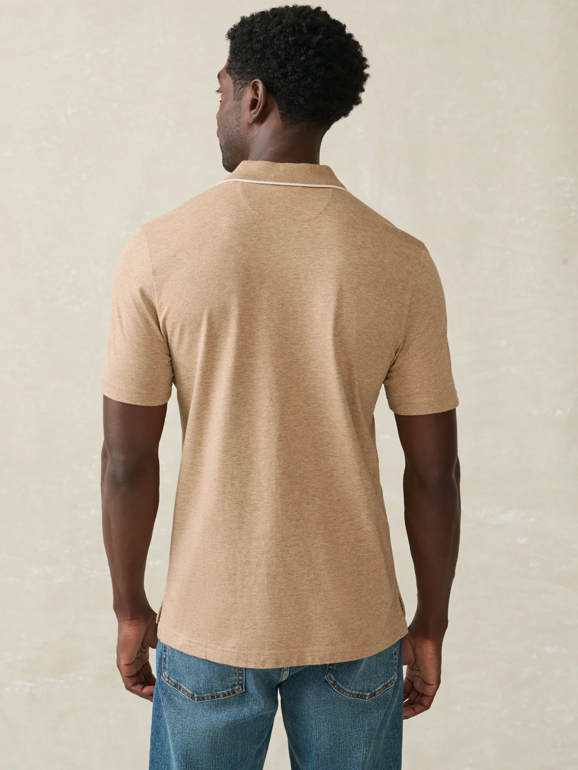 Faherty Brand Movement™ Short-Sleeve Pique Polo Shirt -^ Polo Shirts|T-Shirts & Henleys