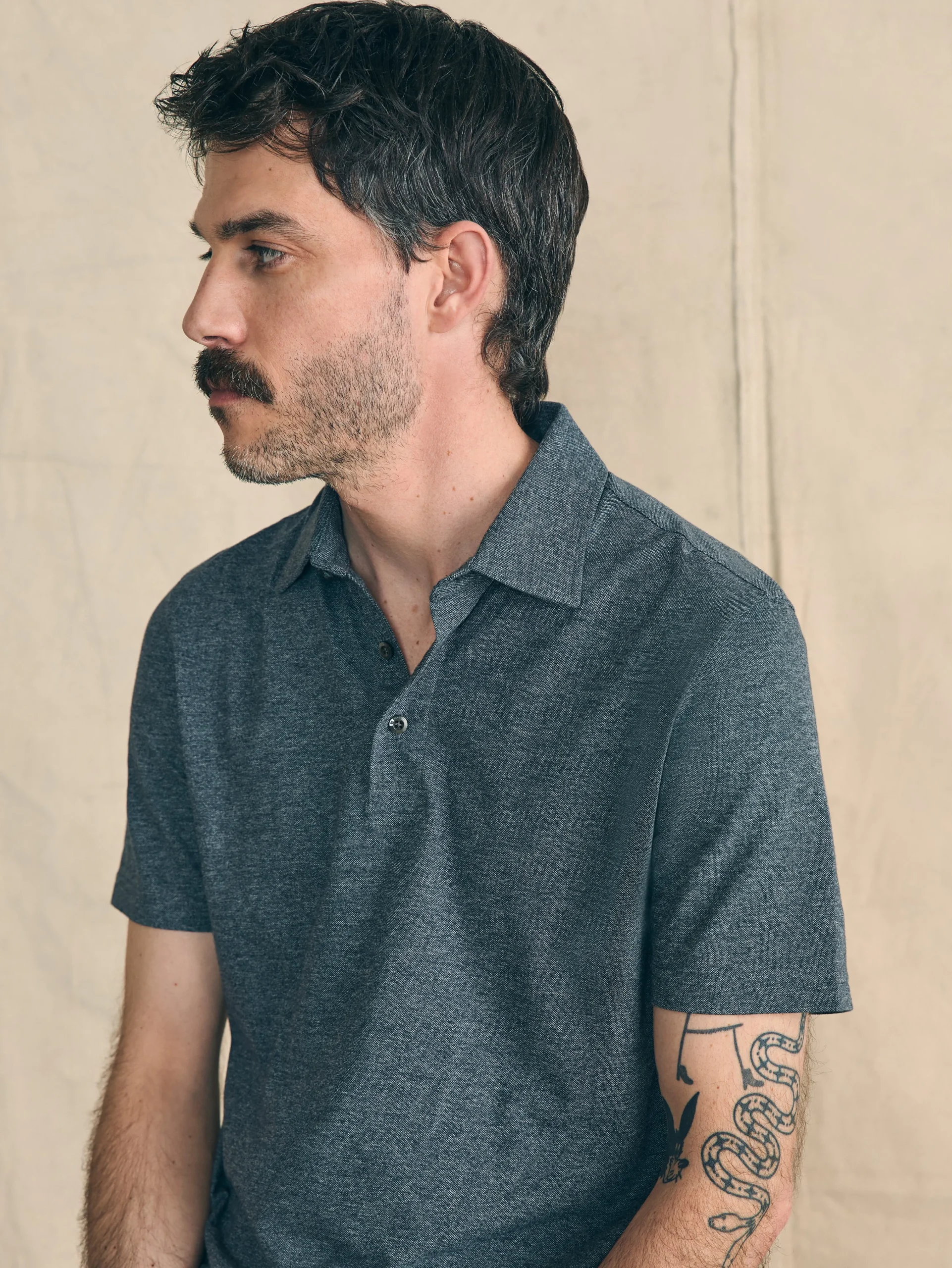 Faherty Brand Movement™ Short-Sleeve Pique Polo Shirt -^ Polo Shirts