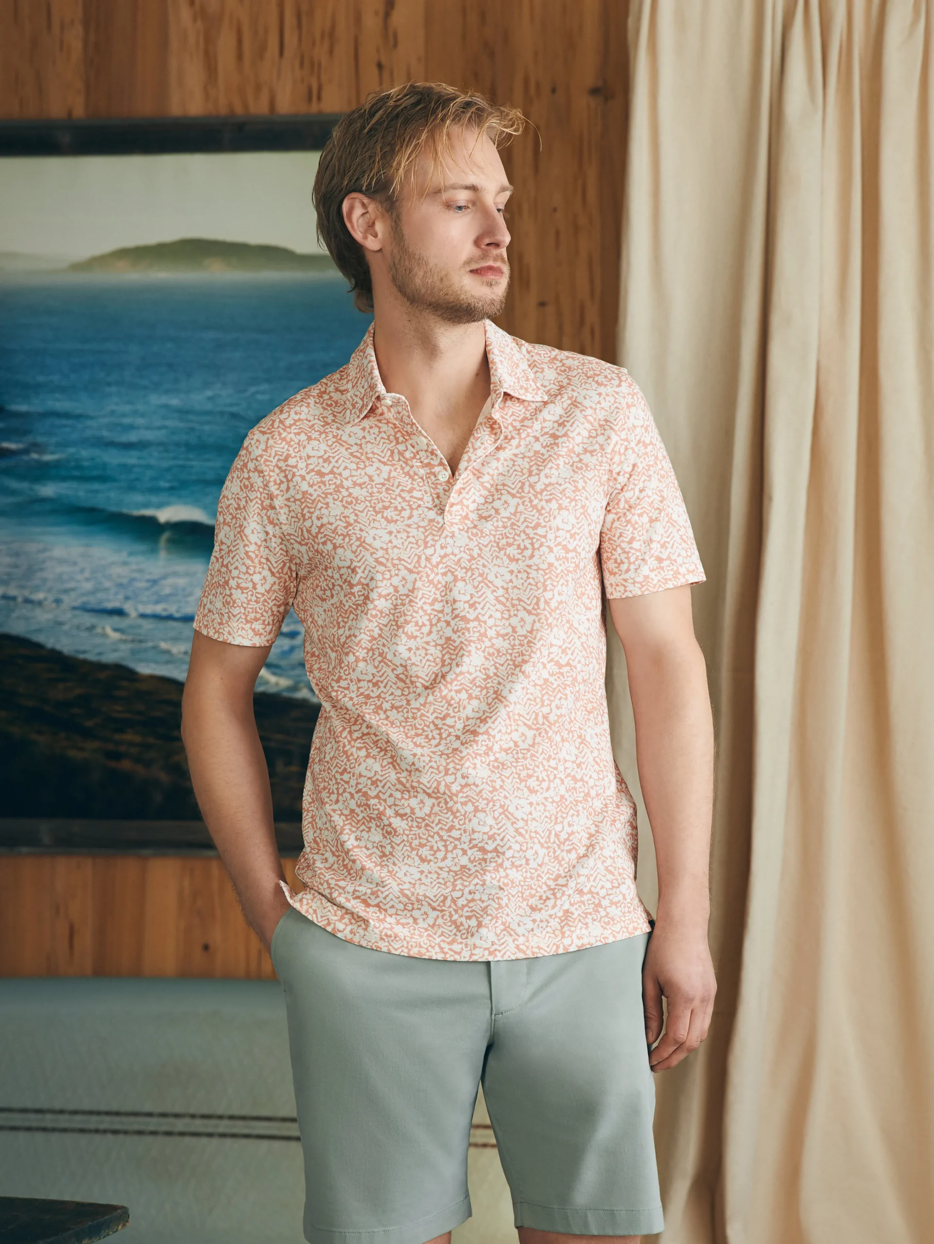 Faherty Brand Movement™ Short-Sleeve Pique Polo Shirt -^ Polo Shirts