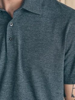 Faherty Brand Movement™ Short-Sleeve Pique Polo Shirt (Tall) -^ Polo Shirts