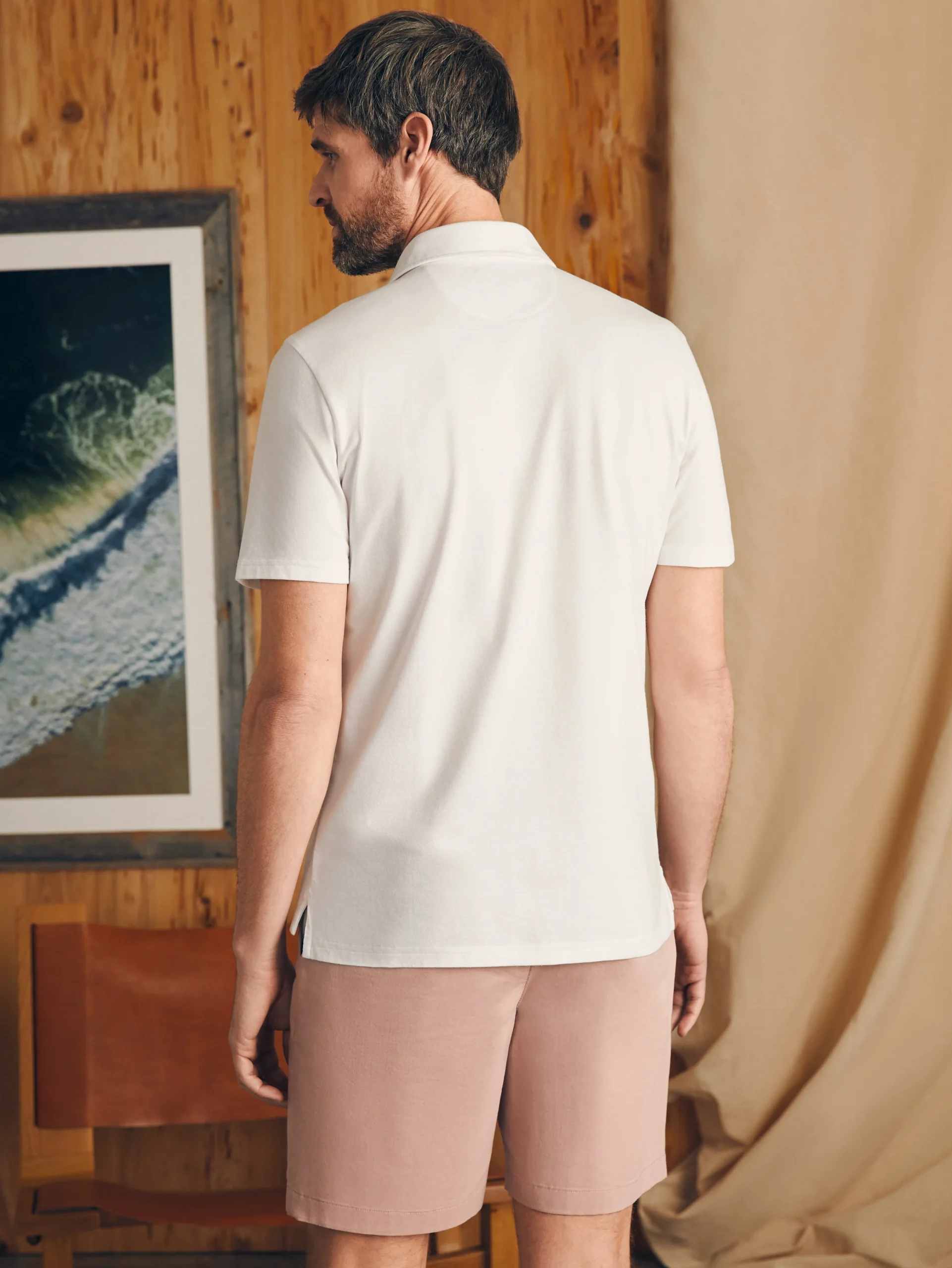 Faherty Brand Movement™ Short-Sleeve Pique Polo Shirt (Tall) -^ Polo Shirts
