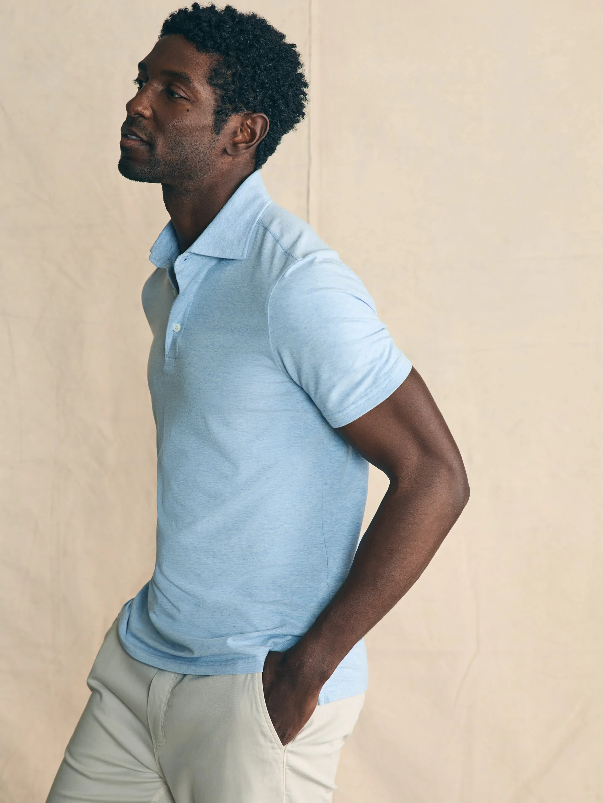 Faherty Brand Movement™ Short-Sleeve Polo Shirt (Tall) -^ Polo Shirts|T-Shirts & Henleys