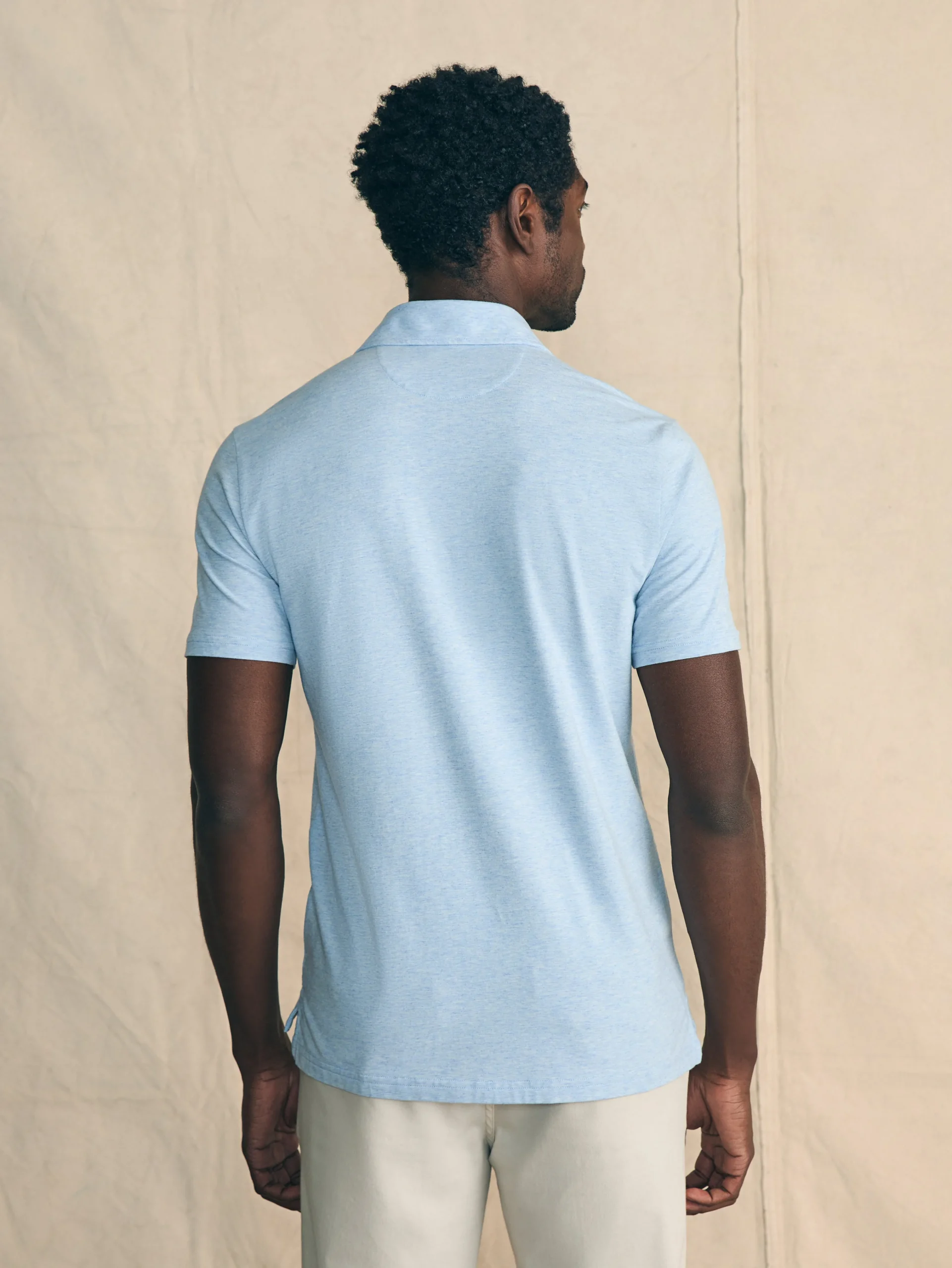 Faherty Brand Movement™ Short-Sleeve Polo Shirt (Tall) -^ Polo Shirts|T-Shirts & Henleys