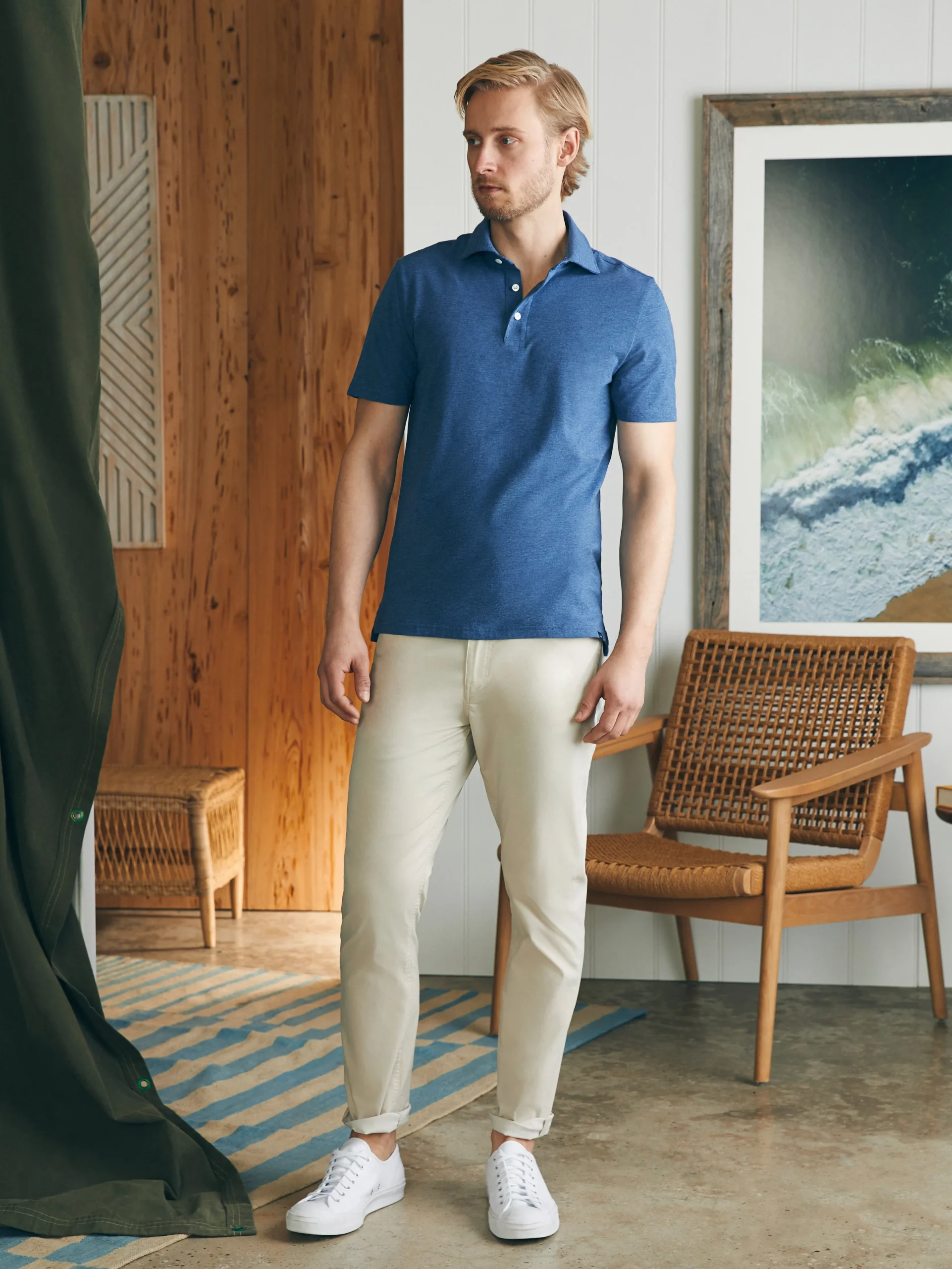 Faherty Brand Movement™ Short-Sleeve Polo Shirt (Tall) -^ Polo Shirts