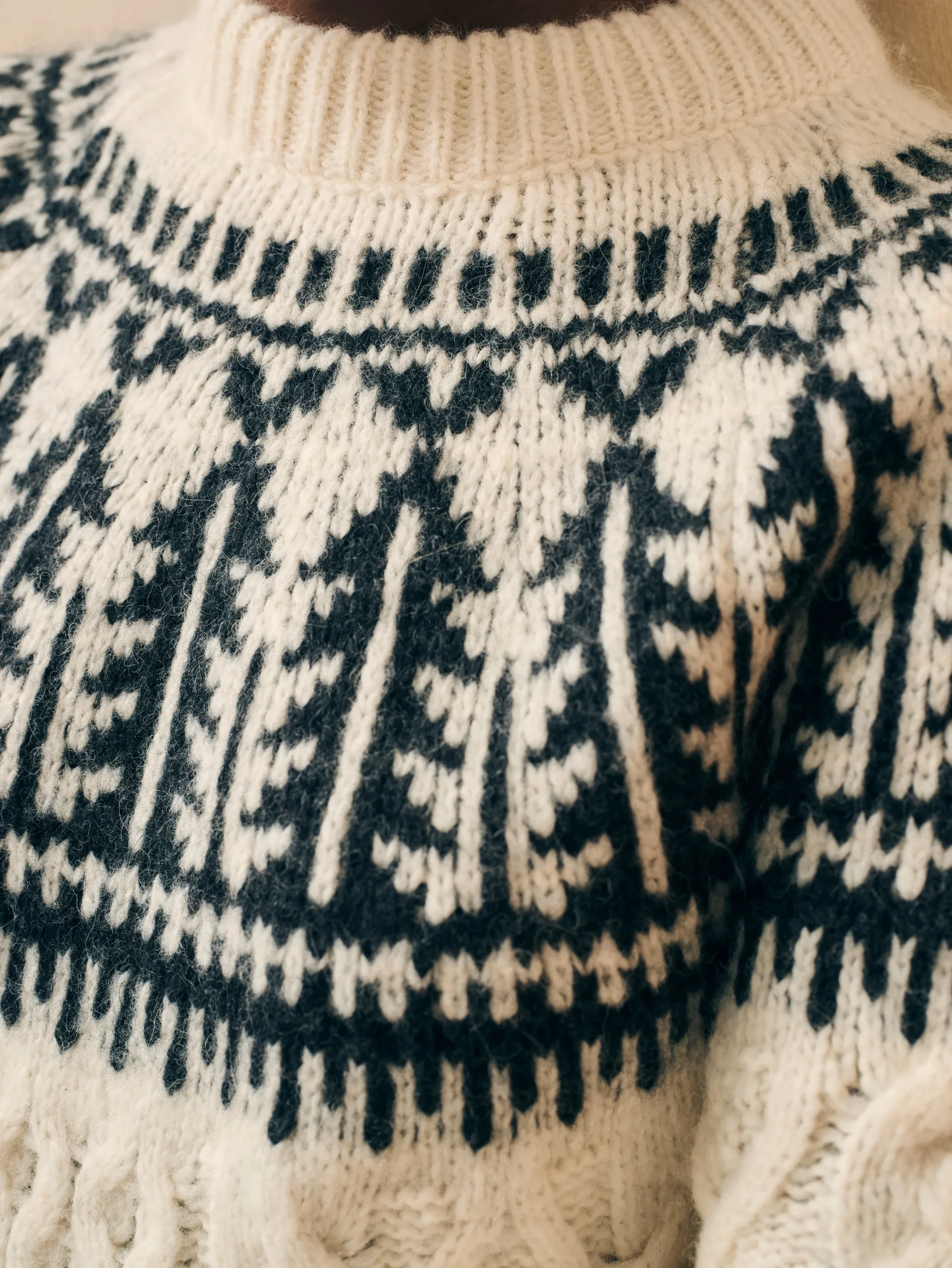 Faherty Brand Native Knitter Frost Fair Isle Crew -^Women Sweaters