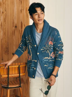Faherty Brand Offshore Swell Cardigan -^ Sweaters