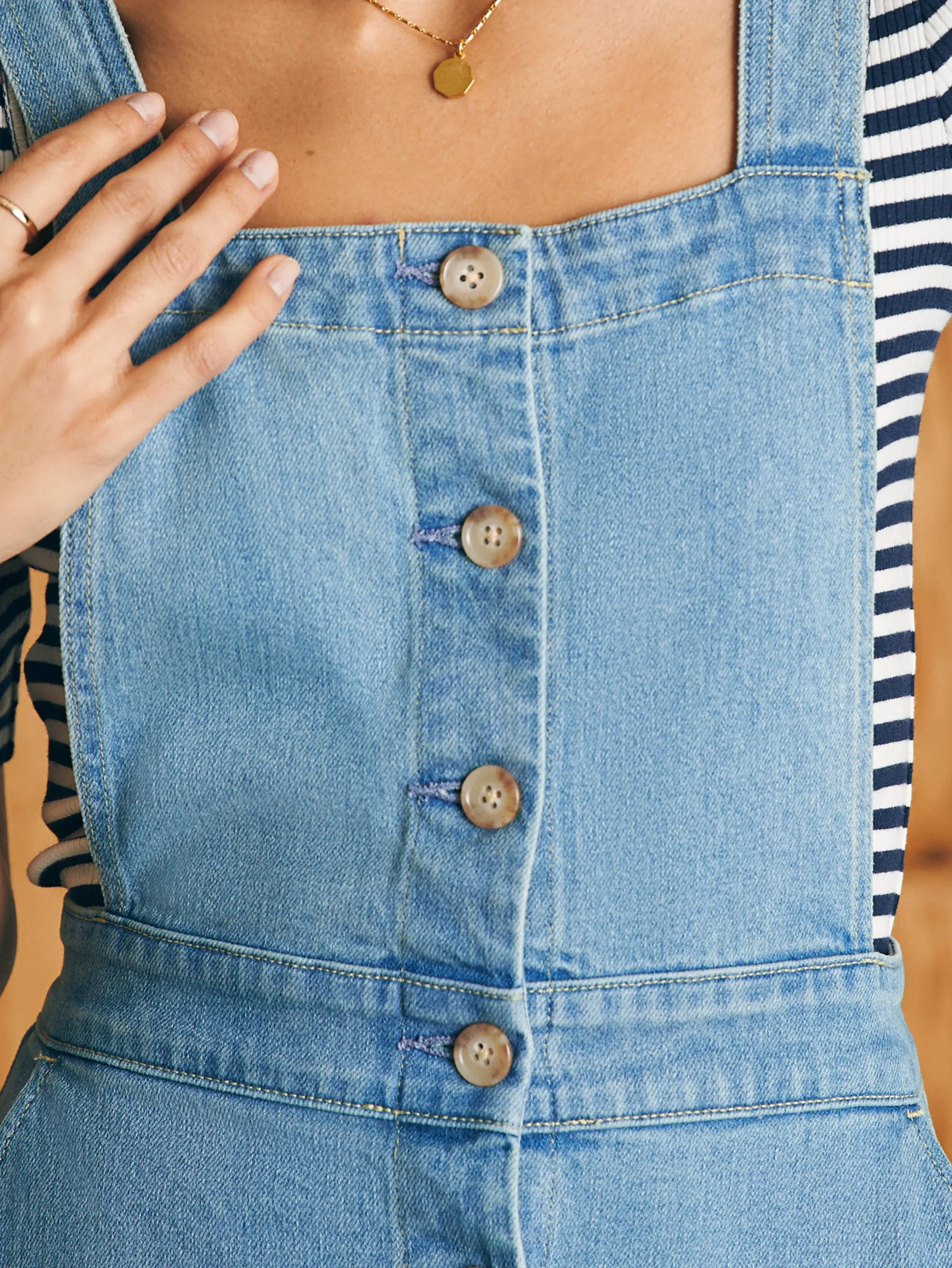 Faherty Brand Organic Cotton Denim Remi Dress -^Women Dresses