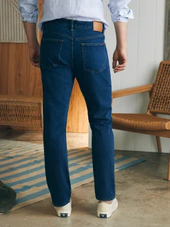 Faherty Brand Organic Cotton Slim Straight Denim (32