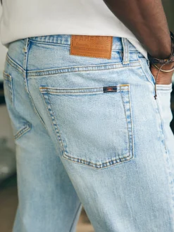 Faherty Brand Organic Cotton Slim Straight Denim (32