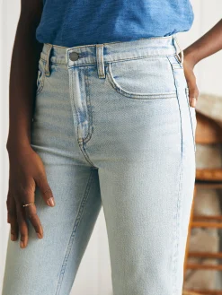 Faherty Brand Organic Cotton Slim Straight Ankle Denim -^Women Pants|Jeans