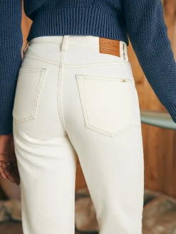 Faherty Brand Organic Cotton Slim Straight Denim -^Women Pants|Jeans