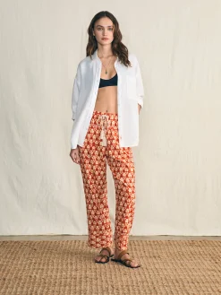Faherty Brand Pacific Beach Linen Pant -^Women Pants