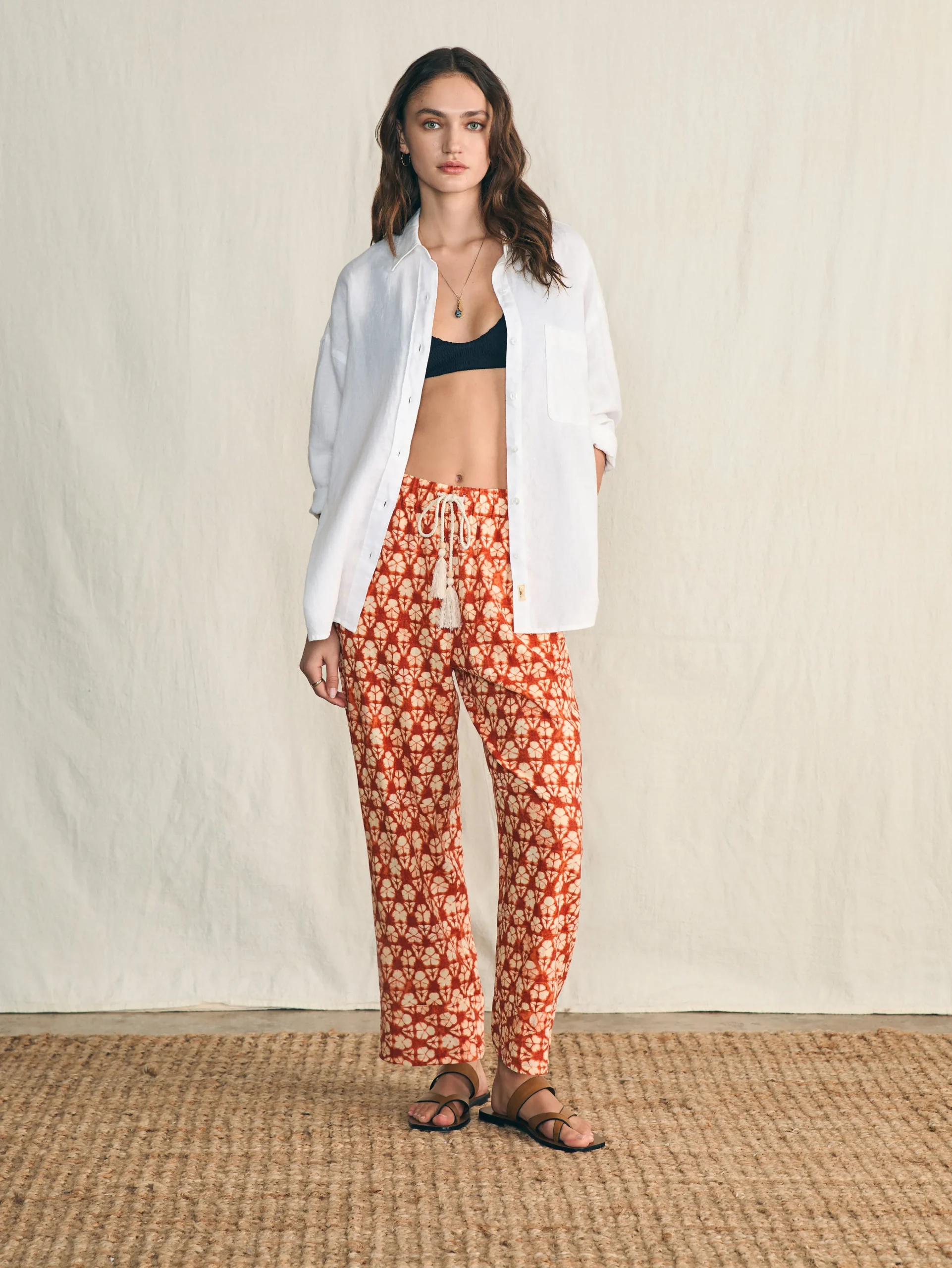 Faherty Brand Pacific Beach Linen Pant -^Women Pants