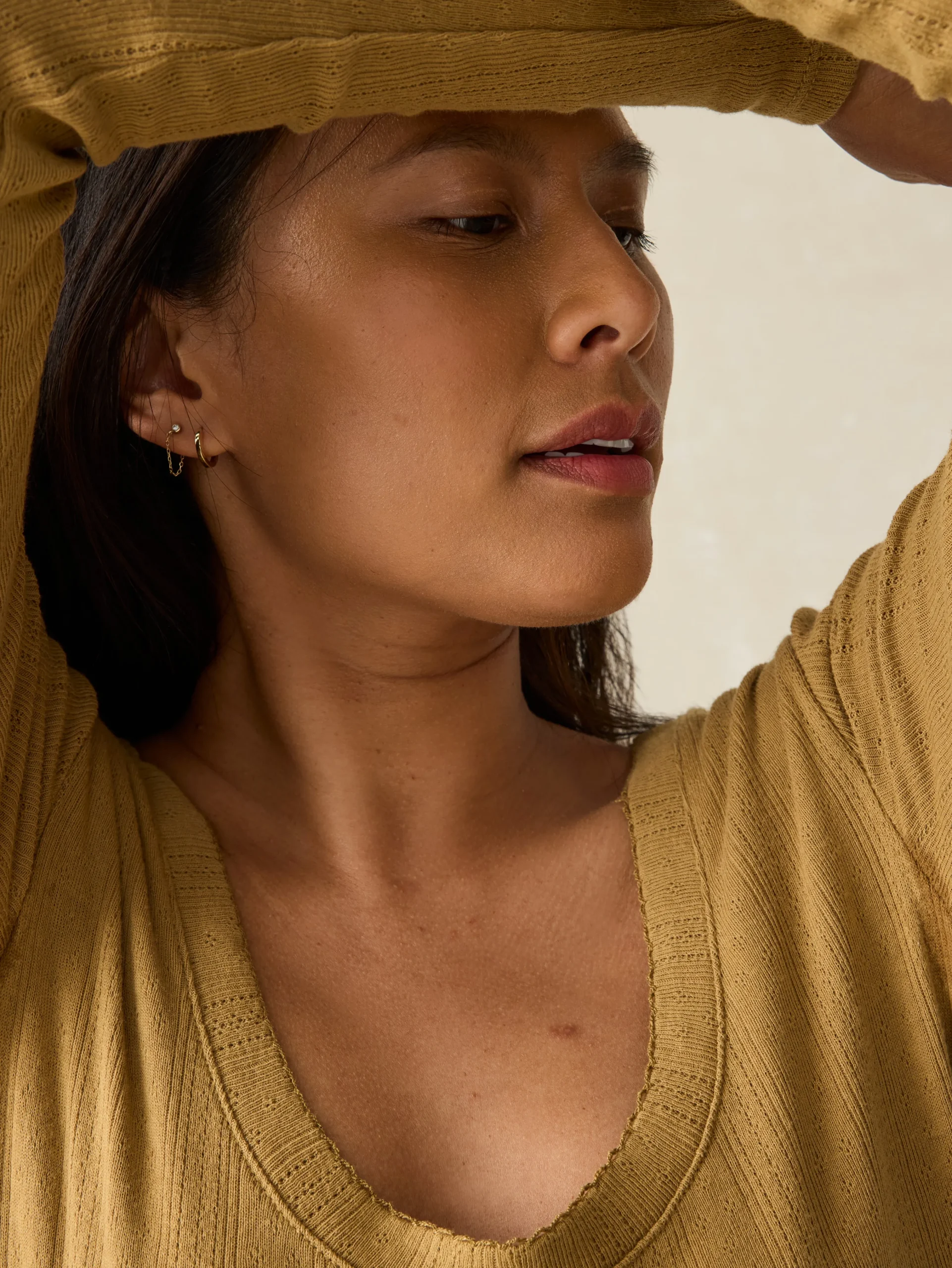 Faherty Brand Pacific Pointelle Scoop Neck -^Women T-Shirts