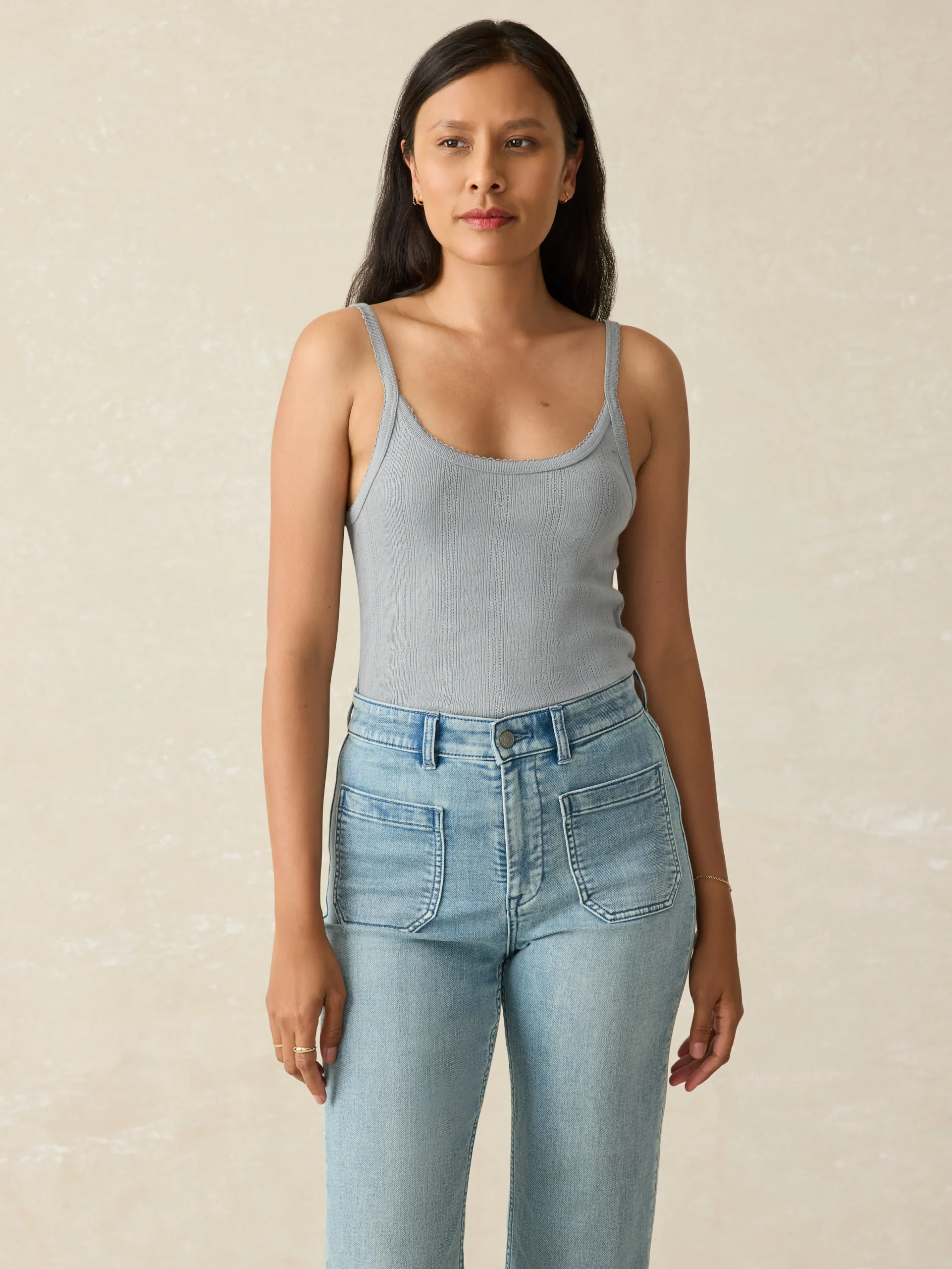 Faherty Brand Pacific Pointelle Tank -^Women T-Shirts