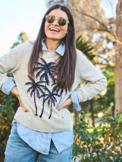 Faherty Brand Palm Coast Cashmere Crew -^Women Sweaters