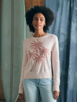 Faherty Brand Palm Coast Cashmere Crew -^Women Sweaters