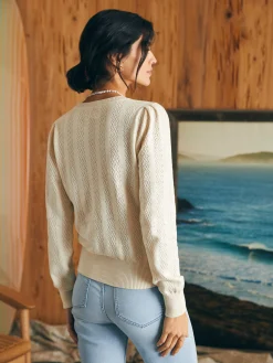 Faherty Brand Pointelle Lola Sweater -^Women Sweaters