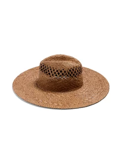 Faherty Brand Raffia Mixed Stitch Fedora -^Women Swim|Hats
