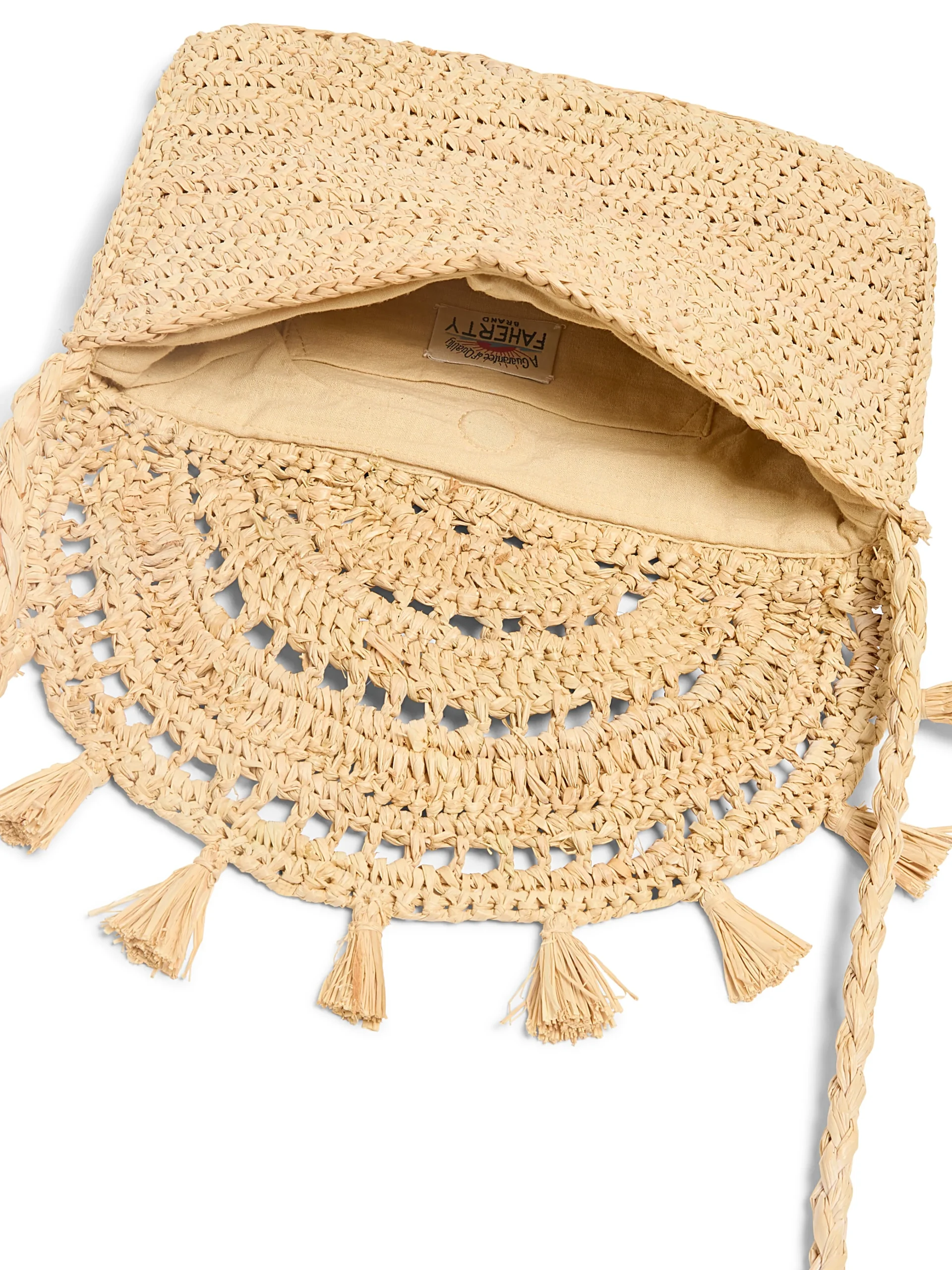 Faherty Brand Raffia Tassel Clutch -^Women Swim|Bags