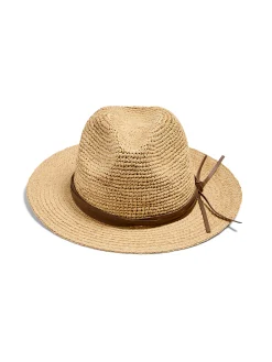 Faherty Brand Raffia Trim Crochet Fedora -^Women Swim