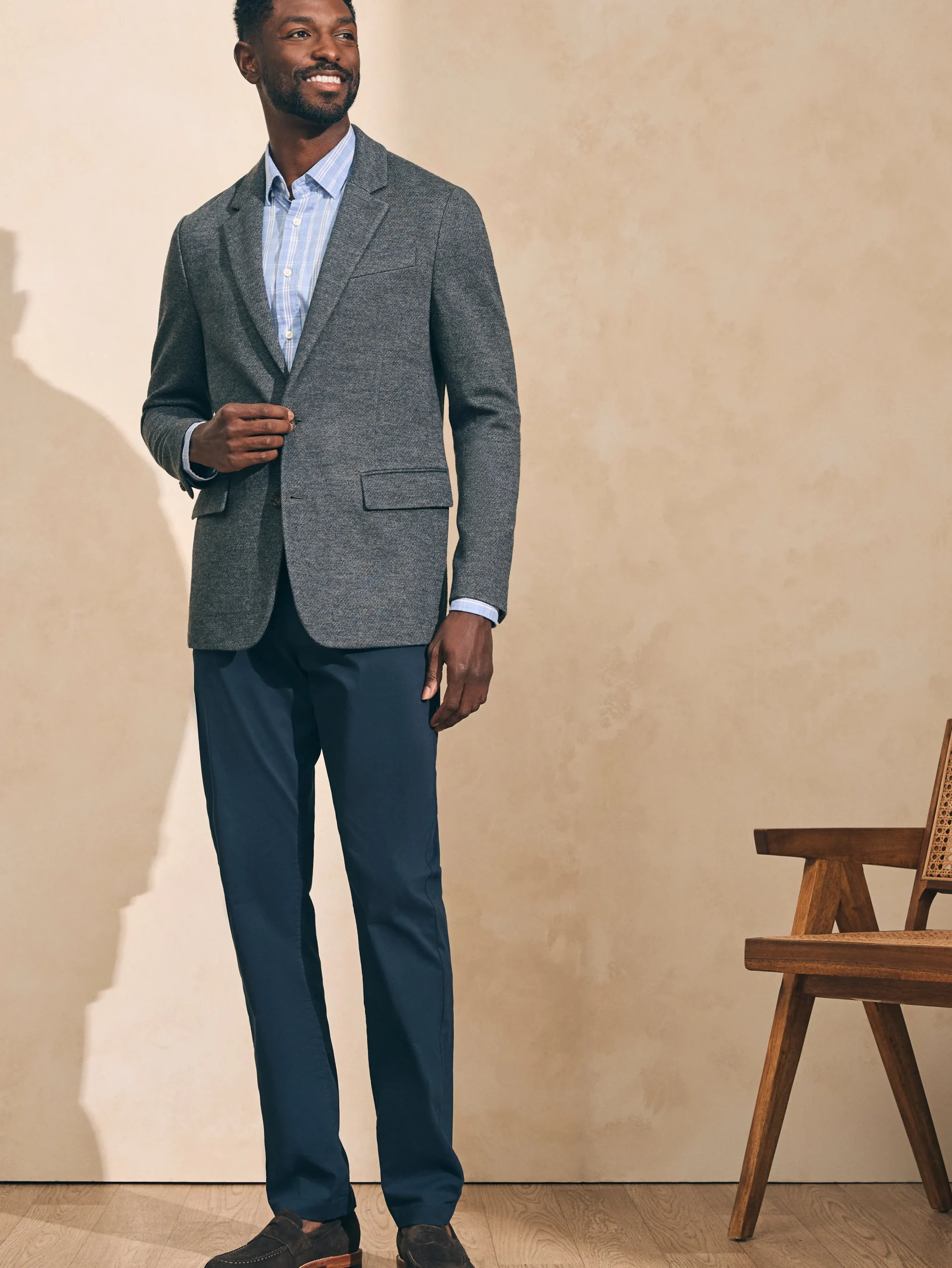 Faherty Brand Reserve Twill Knit Blazer -^ Blazers