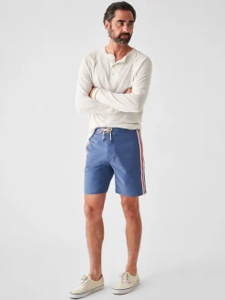 Faherty Brand Retro Surf Stripe Boardshort (7" Inseam) -^ Swim