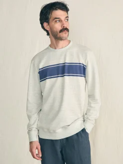 Faherty Brand Reversible French Terry Crew -^ Hoodies & Sweatshirts