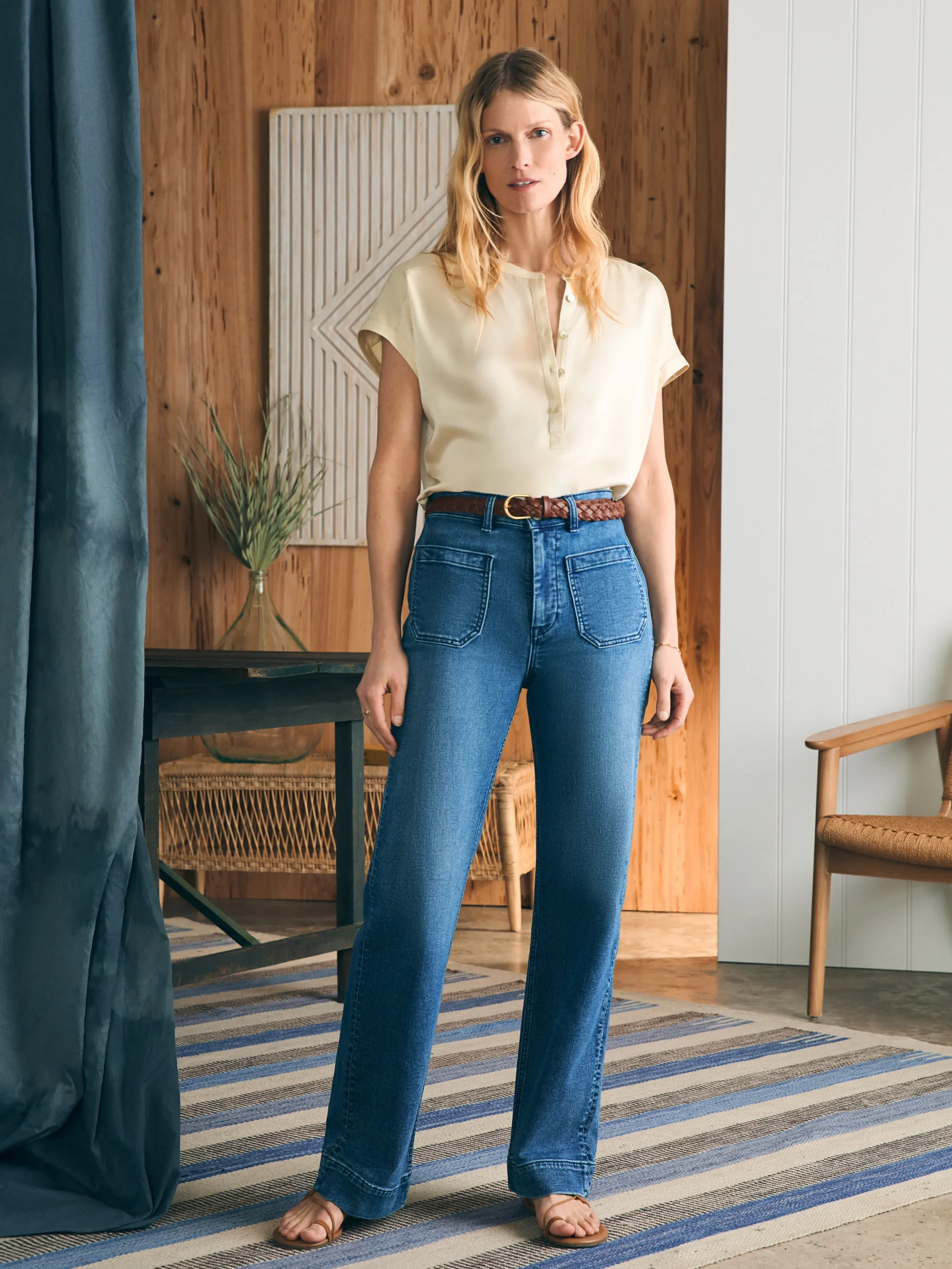 Faherty Brand Sandwashed Silk Desmond Top -^Women Shirts & Tops
