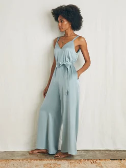 Faherty Brand Sandwashed Silk Jumpsuit -^Women Dresses|Overalls & Jumpsuits