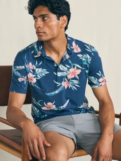 Faherty Brand Shorelite Short-Sleeve Tech Polo -^ Polo Shirts