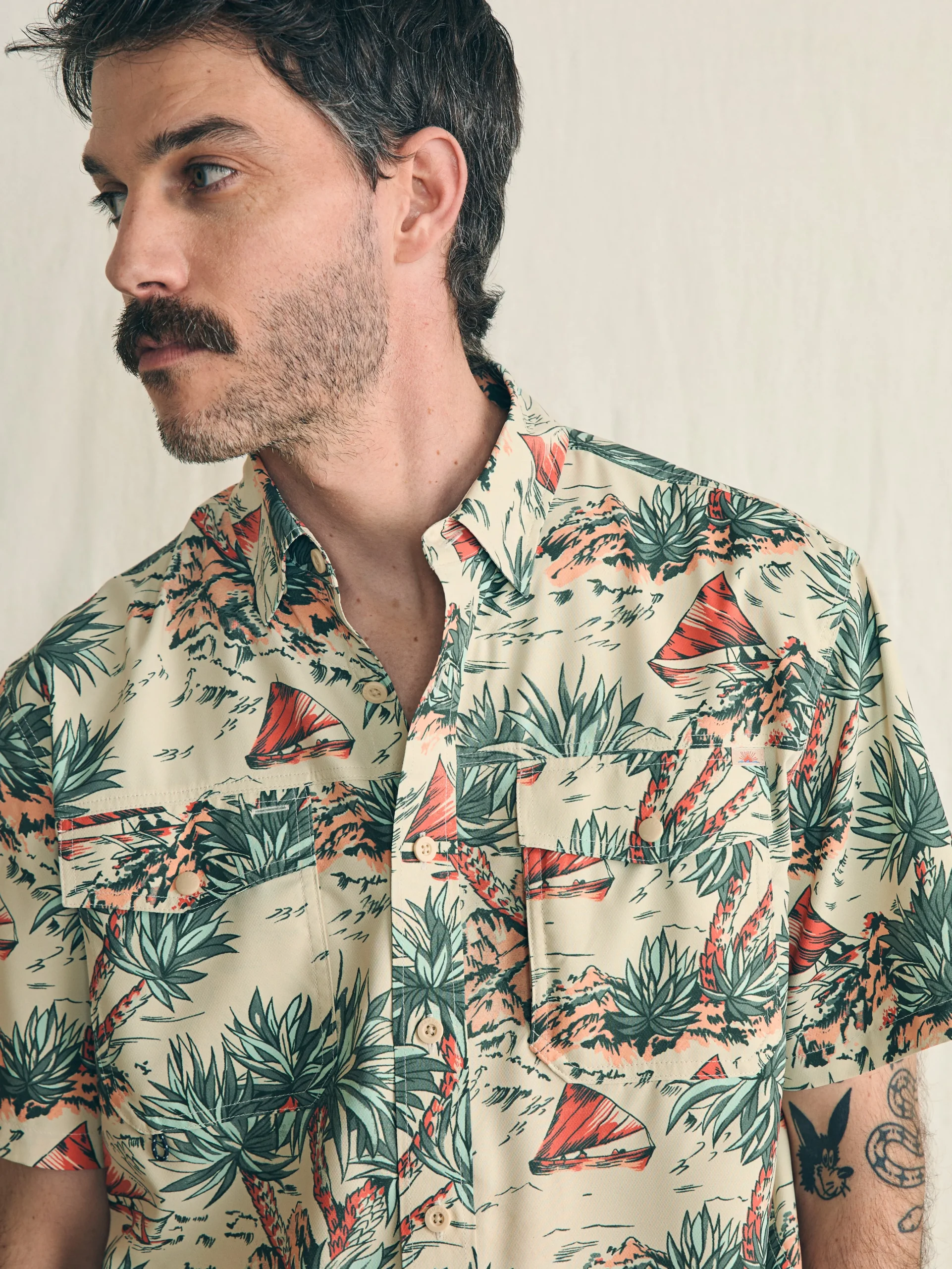 Faherty Brand Shorelite Short-Sleeve Tech Shirt -^ Shirts
