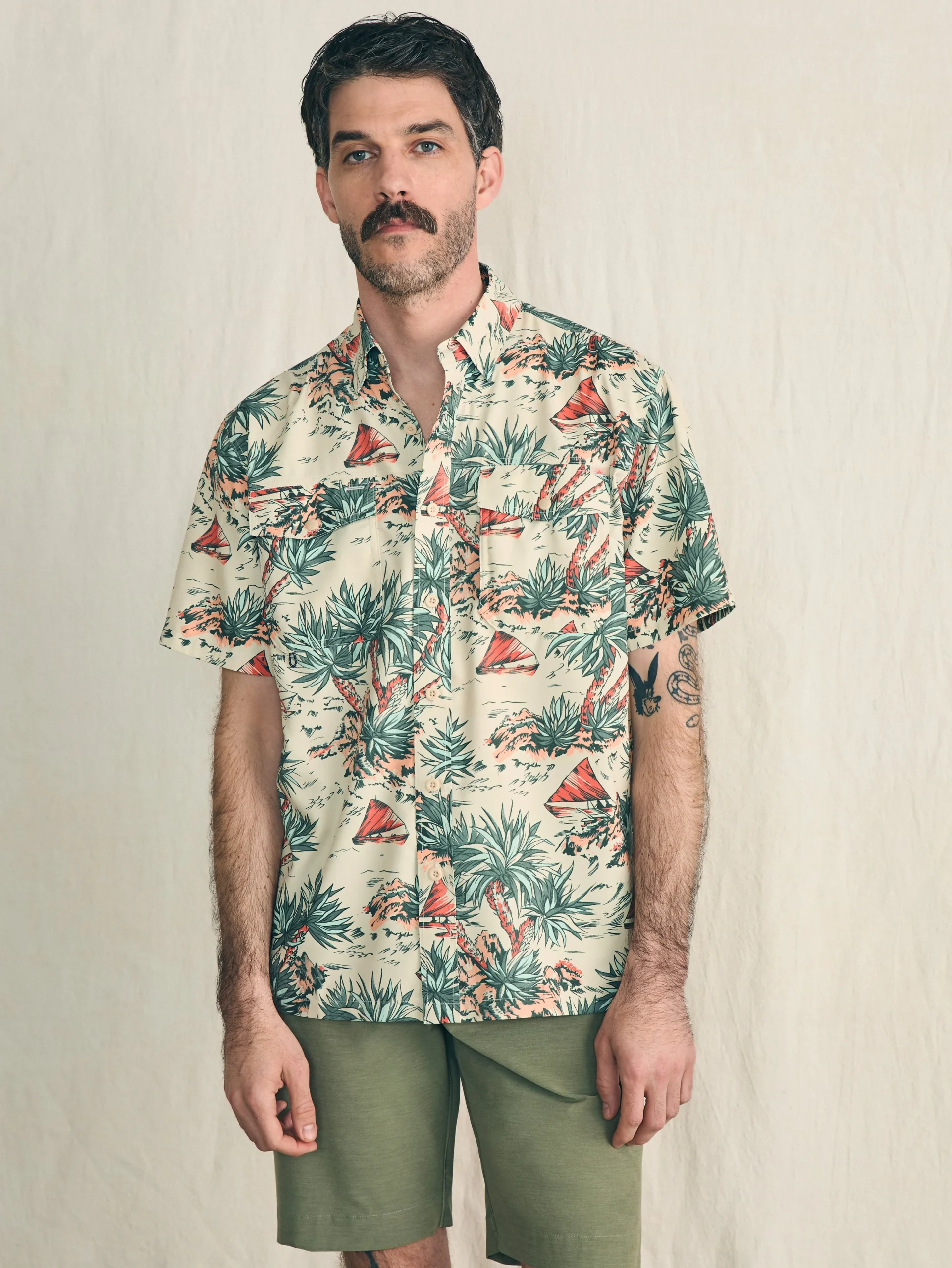 Faherty Brand Shorelite Short-Sleeve Tech Shirt -^ Shirts