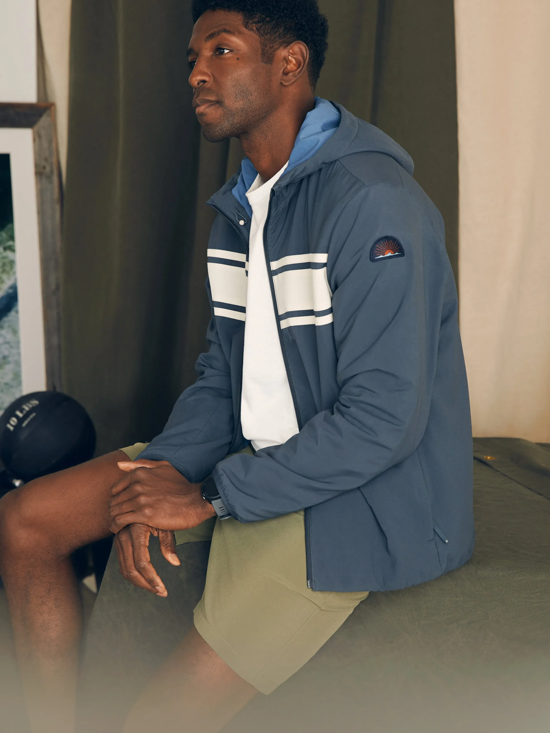 Faherty Brand Shorelite Surf Stripe Jacket -^ Jackets & Vests
