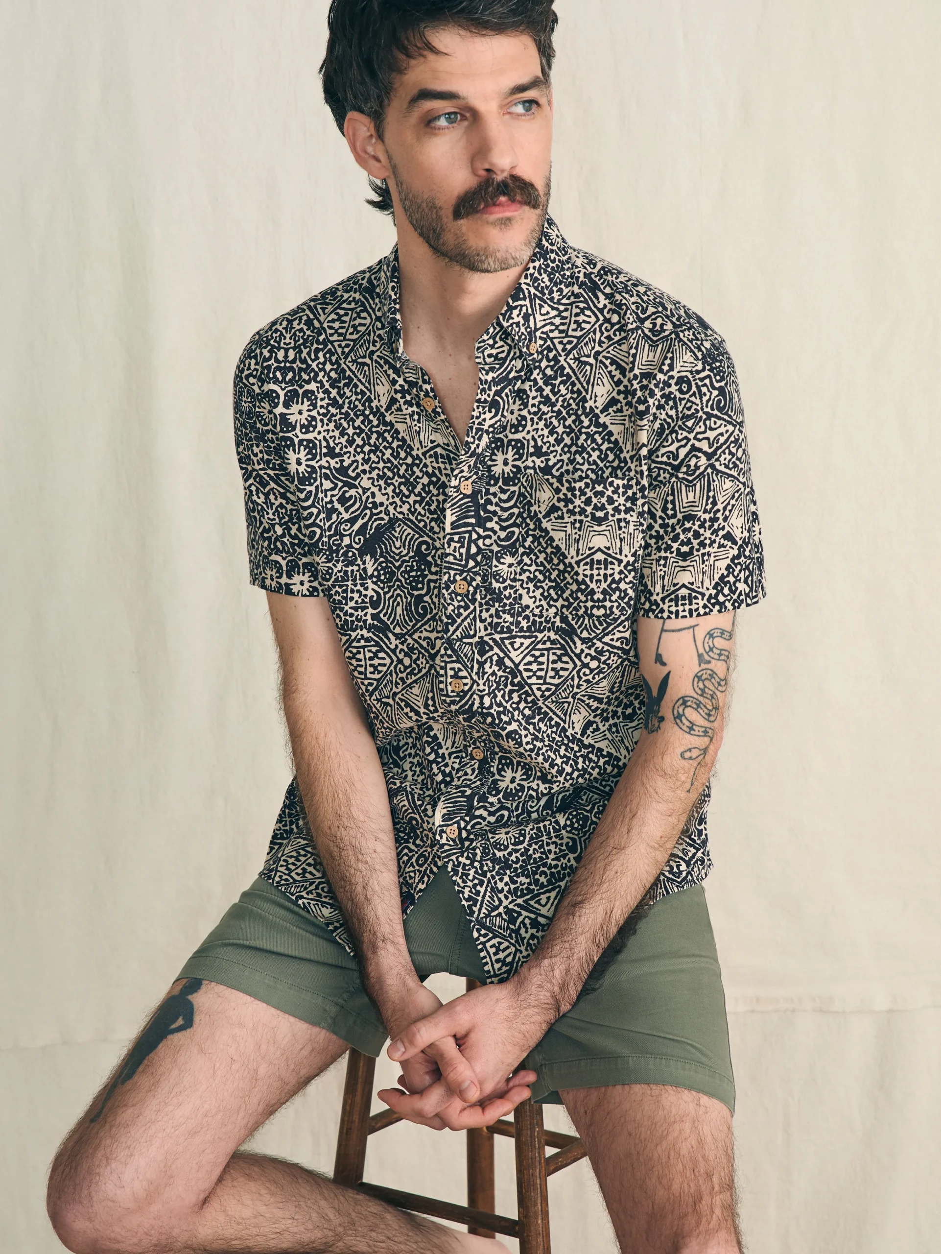 Faherty Brand Short-Sleeve Breeze Shirt -^ Shirts