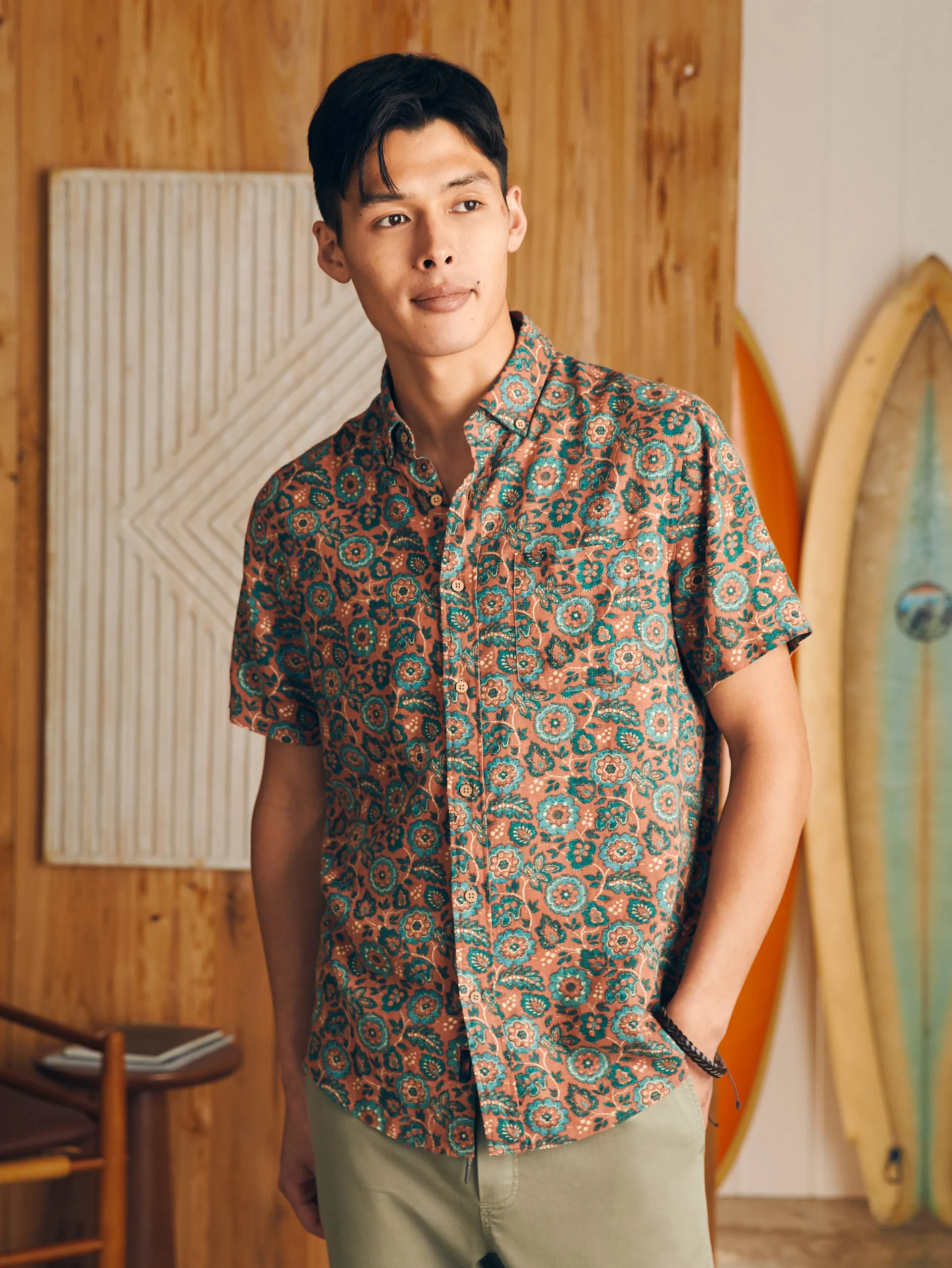 Faherty Brand Short-Sleeve Breeze Shirt -^ Shirts
